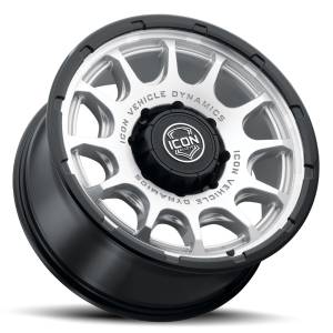 ICON Alloys Off-Road Wheels | 1350 Offroad - ICON Alloys Rancho, Silver Machined w/ Gloss Black Lip, 20x9 / 8x170, 6mm Offset Wheel 8420908152SMGB - Image 3