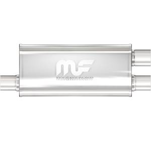 MagnaFlow Exhaust Systems & Installation | 1350 Offroad - MagnaFlow 2.5 in/2.5 in Offset/Dual, 5 in x 18 in x 8 in Body Muffler 12265 - Image 1