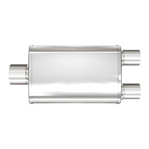 MagnaFlow Exhaust Systems & Installation | 1350 Offroad - MagnaFlow 3 in/2.25 in Center/Dual, 4 in x 14 in x 9 in Body Muffler 13278 - Image 1