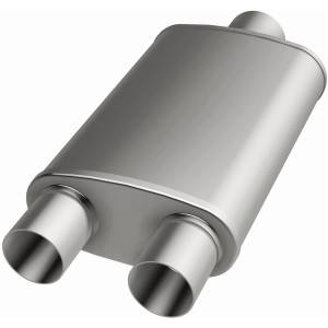 MagnaFlow Exhaust Systems & Installation | 1350 Offroad - MagnaFlow 3 in/2.5 in Center/Dual, 4 in x 14 in x 9 in Body Muffler 13288 - Image 3
