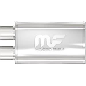 MagnaFlow Exhaust Systems & Installation | 1350 Offroad - MagnaFlow 2.5 in/2.5 in Offset/Offset Same End, 5 in x 14 in x 8 in Body Muffler 14210 - Image 1