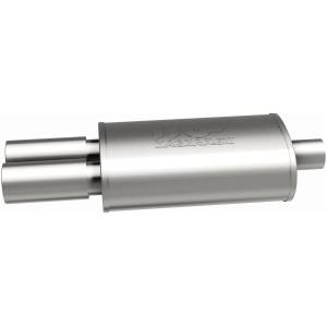 MagnaFlow Exhaust Systems & Installation | 1350 Offroad - MagnaFlow 2.25 in/3.125 in Center/Dual, 5 in x 14 in x 8 in Body Muffler 14815 - Image 4