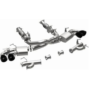 MagnaFlow Exhaust Systems & Installation | 1350 Offroad - MagnaFlow xMOD Series Black Chrome Tips Cat-Back System 19545 - Image 2