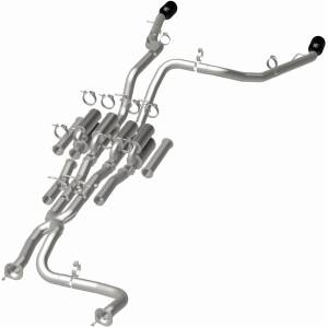 MagnaFlow Exhaust Systems & Installation | 1350 Offroad - MagnaFlow xMOD Series Black Chrome Tips Cat-Back System 19691 - Image 3